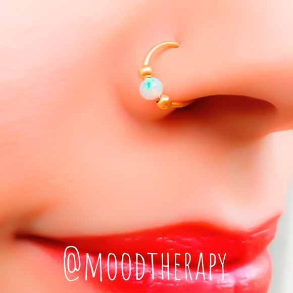 14k Rose or Yellow Gold Filled Cartilage hoop Piercing ring Nose ring Lip Piercing Navel ring Gold cartilage hoop Sterling Silver